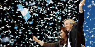 Cristina Fernández y Néstor Kirchner